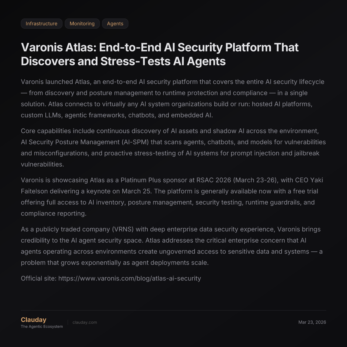 Varonis Atlas: End-to-End AI Security Platform That Discovers and ...